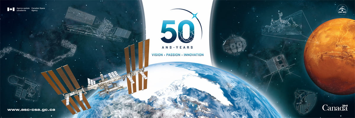 Agence spatiale canadienne - Image de marque et exposition – 50<sup>e</sup> anniversaire