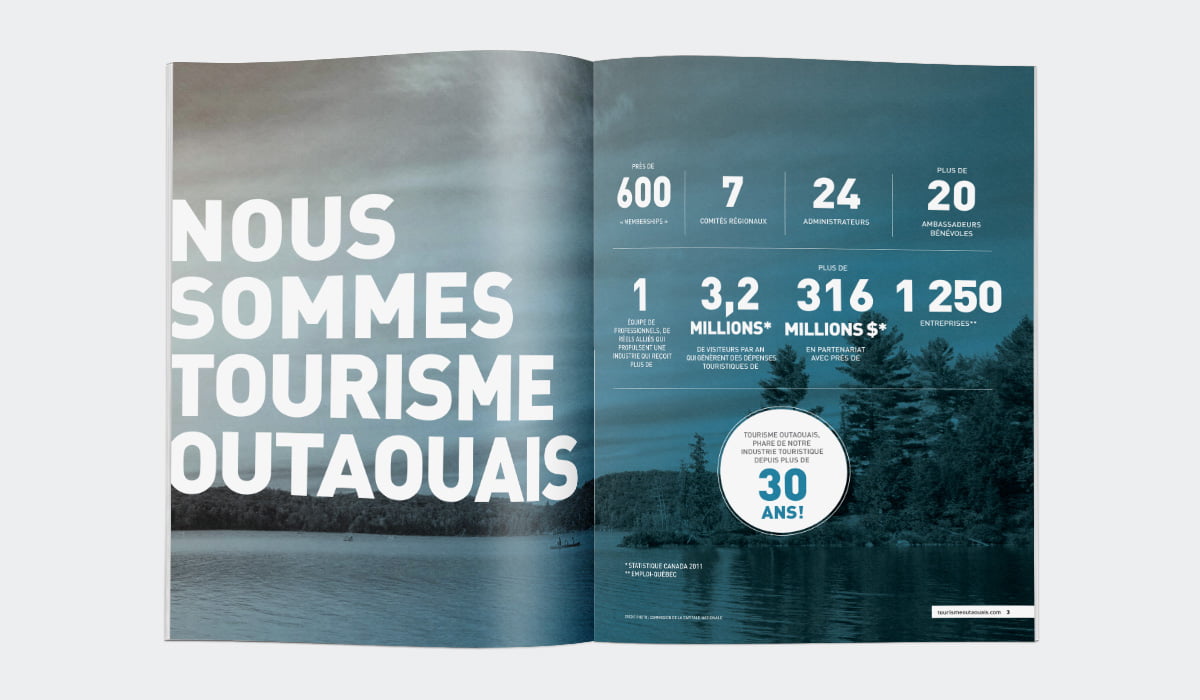 Tourisme Outaouais - Corporate brochure