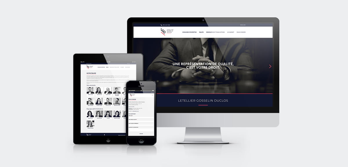 Letellier Gosselin Duclos - Image de marque et site Web